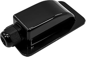 Zayin ABS Single Solar-Cable-Entry-Gland-Housing Cable Entry Plate 3mm to 12mm Solar Single Cable Entry Gland Box for RV roof Waterproof,Boats,Yacht,Roofs（Black）