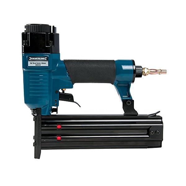Silverline 868544 Druckluft-Stauchkopfnagler, 50 mm 18 Gauge
