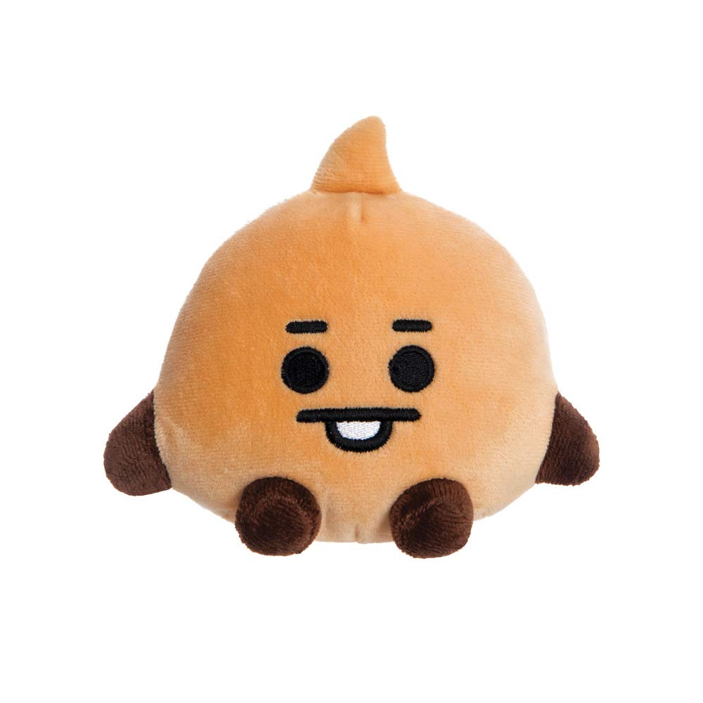 AURORA, 61376, BT21 Official Merchandise, Baby SHOOKY Sitting Doll 5In, Soft Toy, Brown