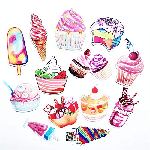 70pcs Lovely Pink Girl Summer Ice Cream Cold Drink Stickers Laptop Car Bicycle Suitcase Computer Water Bottle Mobile Phone Stickers Decals (Pink ice Cream)