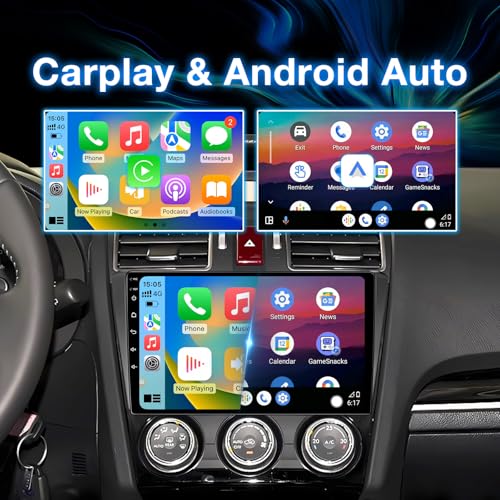 Android 13 Car Radio Stereo Compatible with Subaru Forester WRX Impreza 2013 2014 2015 with Carplay/Android Auto, 2+64G 9 Inch Car Head Unit with GPS Navigation, Mirrorlink, Backup Camera