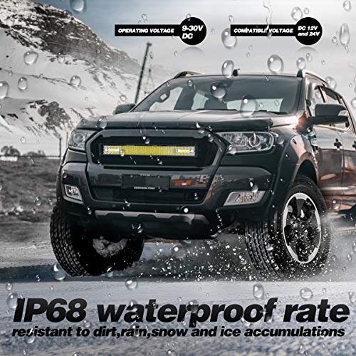 LED Light Bar 30 Inch Swatow Industries 210W Quad Row LED Driving Light Waterproof Off Road Light Bar Spot Flood Combo Bumper Light Fog Light Work Light for Truck SUV Offroad ATV UTV RZR Tractor Boat - Thumbnail 4