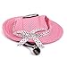 Small Pet Dog ppy Cat Kitten Princess Mesh Strap Hat Cap Sunbonnet-Pink