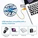 UFO Flying Ball Toys for Kids, 2019 Improved Toy with Infrared Sensor Auto-Avoid Obstacles 360°Rotating LED Light, Rechargeable Mini Quadcopter Hand Operated Drones for Boys or Girls