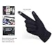 knolee Women's Button Touch Screen Glove Lined Thick Warmer Winter Gloves,Black