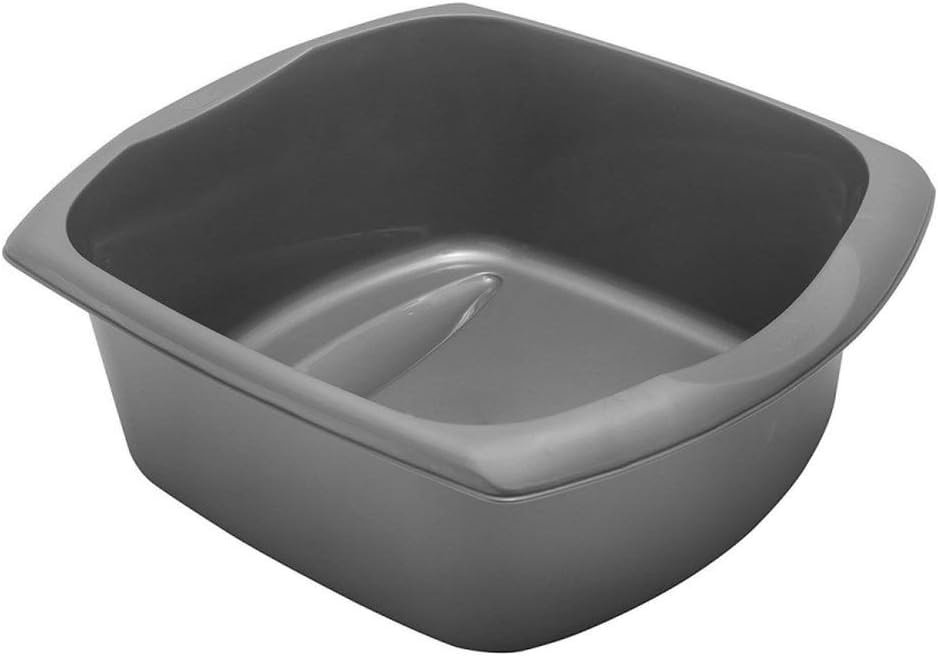 Addis Rectangular Washing Up Bowl Large 9.5 Litre Metallic UK Made