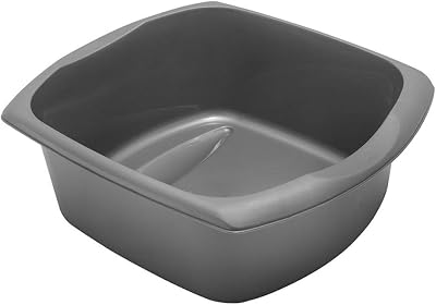 Addis Rectangular Washing Up Bowl Large 9.5 Litre Metallic UK Made