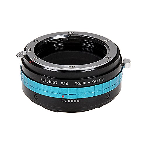 Fotodiox Pro Lens Mount Adapter Compatible with Nikon F-mount G-Type Lenses to Sony E-Mount Cameras