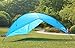 Oileus Super Big Canopy Tent with Sand Bags - Easy up Beach Tent Sun Shelter and Lightweight Sun Shade Tarp for Camping Family Picnic, Waterproof and Windproof, Blue, 16 × 16Ft