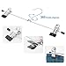 Metal Slacks Skirts Hangers, Space Saving Pants Hangers for Children Heavy Duty Skirts Hangers with 2 Adjustable Non Slip Clips, A Pack of 15 Flexible Hangers for Skirts, Pants, Slacks, Shorts