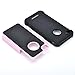 Pasonomi iPhone 4 Case-Premium Heavy Duty Hybrid Shockproof Durable Bumper Armor Cover for Apple iPhone 4S/4(Pink)