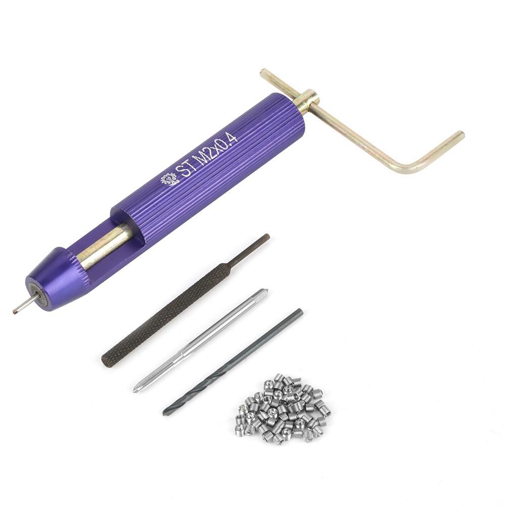 M2 Thread Repair Insert, Thread Repair Kits Akozon 50pcs Stainless Steel Coiled Wire Helical Screw Thread Inserts M2 x 2D