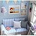 Flever Dollhouse Miniature DIY House Kit Creative Room with Furniture and Cover for Romantic Valentine's Gift (Fresh Sunshine)