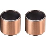 uxcell Sleeve Bearing 3/4" Bore x 7/8" OD x 3/4" Length Plain Bearings Wrapped Oilless Bushings (Pack of 2)