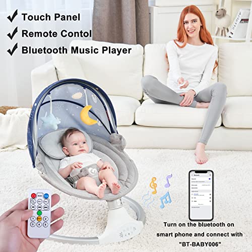 Bellababy Bluetooth Baby Swing for Infants, Compact & Portable Baby