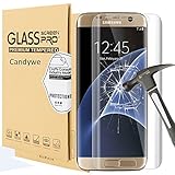 Galaxy S7 Edge Screen Protector,S7 Edge Tempered Glass Screen Protector,Candywe [3D Touch][9H Hardness][Full Coverage] Clear Screen Protector for Samsung Galaxy S7 Edge