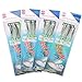 FREE FISHER Fishing Bait Rigs Snelled Hooks Octopus with Hair Skirted Lures,4packs