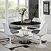 Modway Lippa Modern Dining Side Chairs With Fabric Cushion in Gray - Set of 4