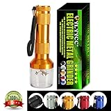 Ylyycc Electric Metal Grinder Zinc Alloy Herb Tabacco Grinder Crusher Color Send Randomly