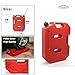 SXMA 10L Fuel Tank Cans Spare 2.6 Gallon Portable Fuel Oil Petrol Diesel Storage Gas Tank Emergency Backup (Pack of 1) Red