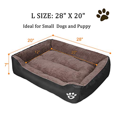 CLOUDZONE Dog Bed Machine Washable Rectangle Breathable Soft Cotton