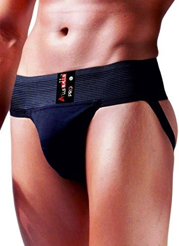 AllsBalls Jockstrap Gym Cotton Supporter with Cup Pocket Gym, Fitness & Outdoor Inner Wear Soft Underpants