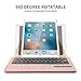 KVAGO Keyboard Case for iPad Pro 10.5 inch, Stylish 360 Degree Rotating Swivel Case with Detachable Wireless Bluetooth Keyboard for Apple iPad Pro 10.5 (Rose Gold)