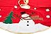 Decorative Felt Christmas Tree Skirts - Unique Lightweight Christmas Tree Skirt - 36 Inch Polyester Felt Skirt - Soft to Touch Christmas Tree Stand Cover - Red Christmas Tree Skirt with Snowman