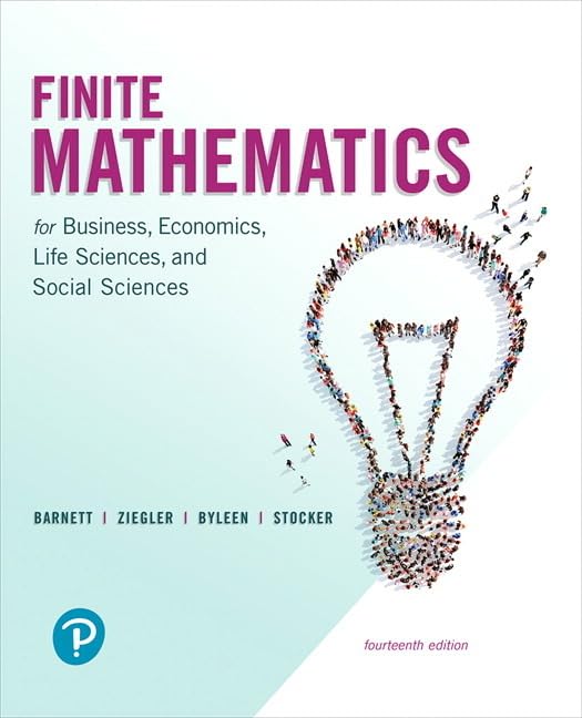Photo 1 of Finite Mathematics for Business, Economics, Life Sciences, and Social Sciences