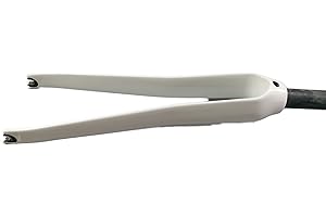 Strength 700C Forks Road Bicycle White Gloss Carbon Fibre Fixed Gear Bike Carbon Fork