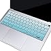 MOSISO Keyboard Cover Compatible with MacBook Air 13 inch 2019 2018 Release A1932 Retina Display with Touch ID, Waterproof Dust-Proof Protective Pattern Silicone Skin, Gradient Blue