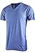 ViiViiKay Mens Short Sleeve Basic Slim Fit Tri-Blend or Cotton V Neck T Shirts