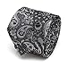 Cufflinks Inc. Vader Paisley Black and White Men's Silk Tie