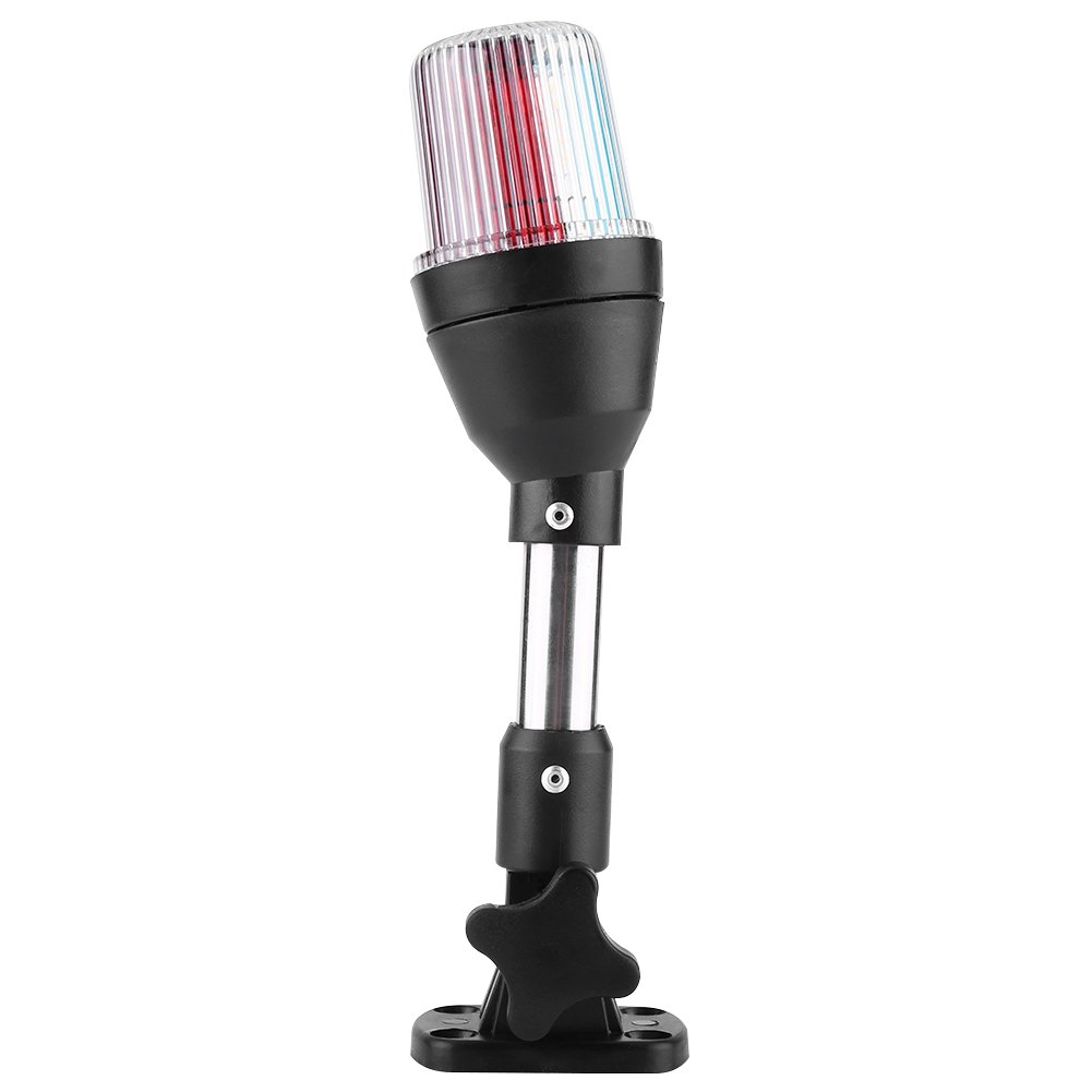 Adjustable LED Navigation Lamp Marine Light Boat LED Light Yacht Light Shoreline Tri-Color Red Green Fold Down Stern Boat/Yacht Spare Parts Boat/Yacht Spare Parts