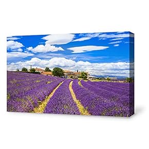 Purple Lavender Flower Painting Wall Poster Decor for...