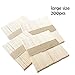 Qorol 400 Pieces Wax Applicator Sticks Wood Spatulas Applicator for Eyebrow Hair Removal (200 Pieces Large and 200 Pieces Small)