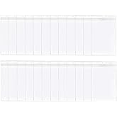 LGEGE 24 PCS Transparent Extra Large 6.5x4.5 Badge Holders for Passport ID,Cash,Plane Ticket, Receipts,Credit Card, etc
