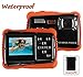 Waterproof Digital Camera for Kids, LINNNZI 12MP HD Underwater Action Camera Camcorder with 2.0 Inch LCD Display, 8X Digital Zoom, Flash and Mic