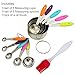 Premium Measuring Cups Measuring Spoons Set and Basting Brush ,11 Piece - Stainless Steel Anti-Slip W/ Soft-Flexible and Heat-Resistant Handles Comfortable Easy to Clean Cup Size (1 - 8.45) Oz