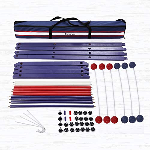 Harvil Wooden Ladder Ball Game Set. Includes Soft Bolas, 2 Targets, and Carrying Case. - Thumbnail 7
