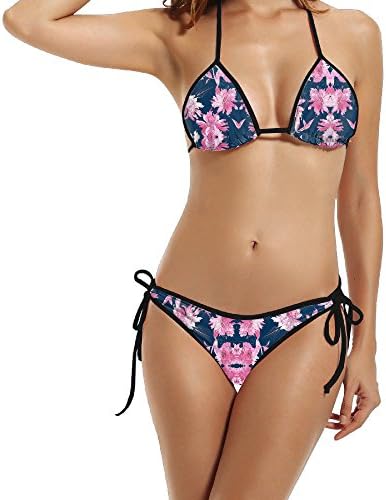 Women Tim Lahan For KENZO Stylish Bikini Swimsuit Summer Beach Bathing Suits Push Up Brazilian Suit 2 Piece One Size