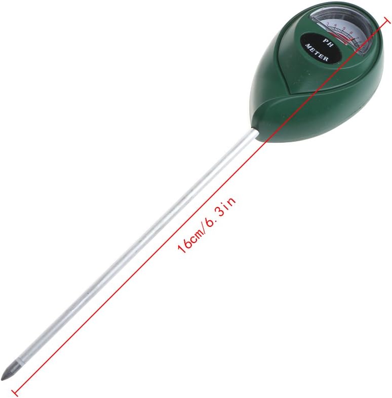 Richi 16/18.5cm Portable Soil PH Tester Test Meter Detector Testing Tool (Water Droplets)