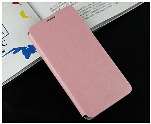 Tarkan Mofi Leather Flip Stand Cover Case for Samsung Galaxy Alpha [Pink] [Metal Plate Inside]