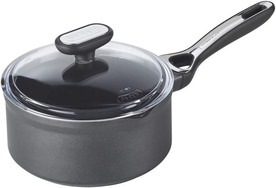 Pyrex Origin Plus Induction Saucepan, 18cm, Black, 1135189 Saucepans