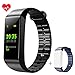Fitness Tracker LEMFO Full Color Screen Activity Tracker Watch with Heart Rate Monitor Bluetooth Sleep Monitor Calorie Counter IP68 Swimming Waterproof Smart Bracelet for Android IOS Phone