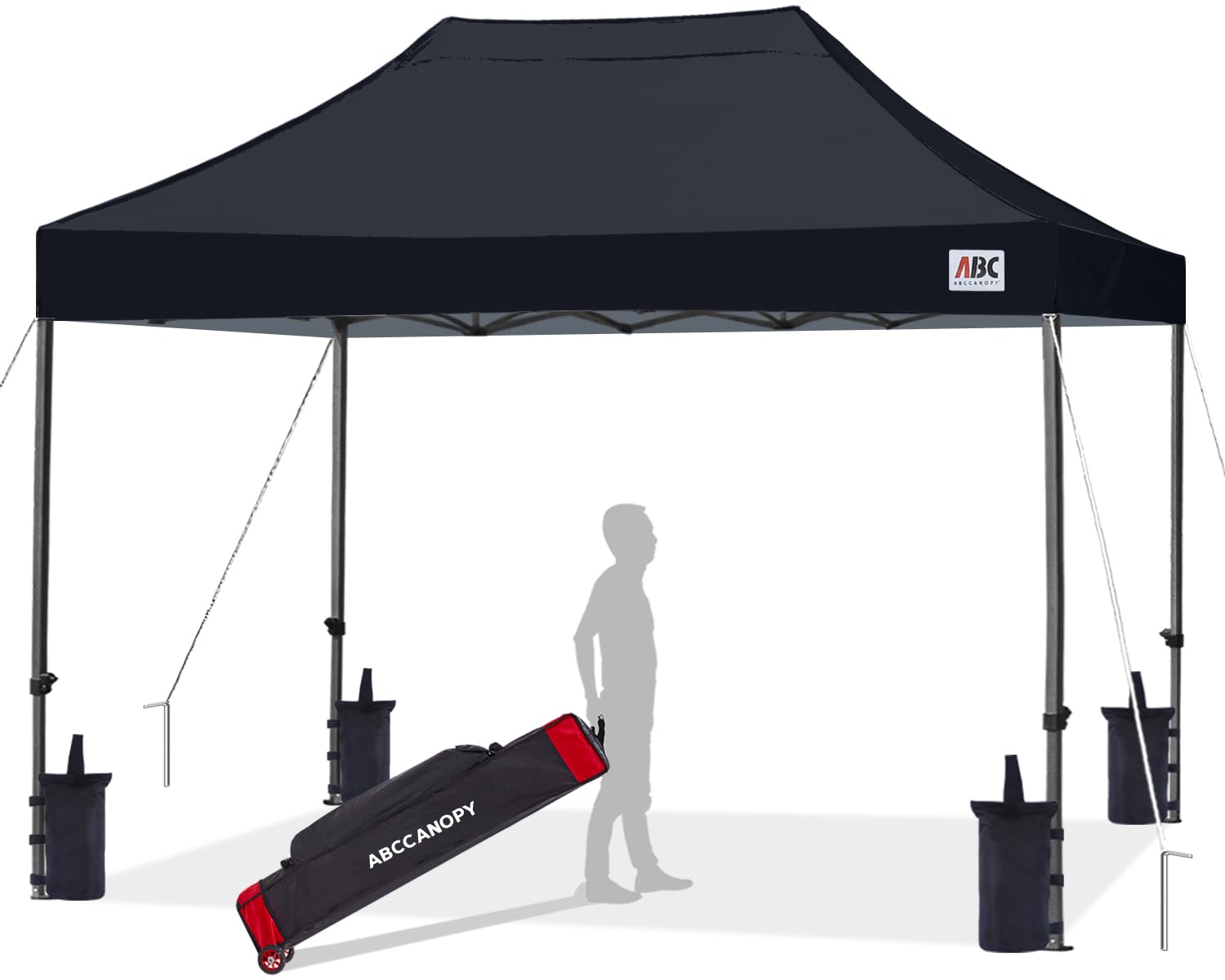 Photo 1 of ABCCANOPY Patio Pop Up Canopy Tent 8x12 Commercial-Series (Black)