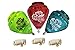 3 Pack JUMBO COBRA Durable Plastic Spin Tops & Metal Tip Made in Mexico - Trompo Mexicano Jumbo Cobra Plástico Durable & Punta de Metal (Pack of 3 Assorted Colors)