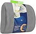 Smart Lumbar Support Back Cushion Pillow - for Lower Back Pain Relief, Everlasting Comfort, Ergonomic 3-Strap System (Grey)