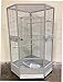 New Corner Open Playtop Parrot Bird Cage – r30″ X 64″H – 4 Colors Available (Silver Vein)thumb 2