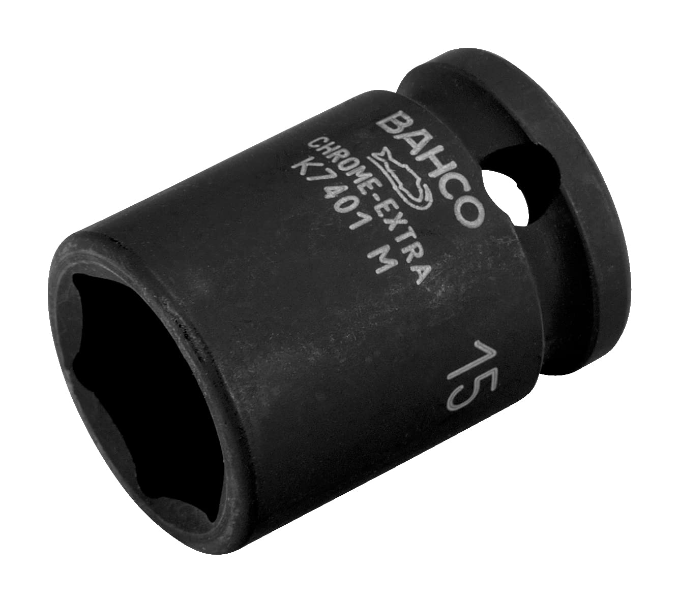 Bahco K7401M-15 Hexagon Socket, Black, 3/8-Inch/15 mm